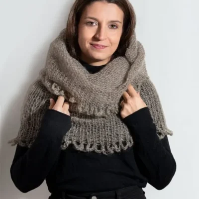 Sciarpa Infinity Soft Tortora