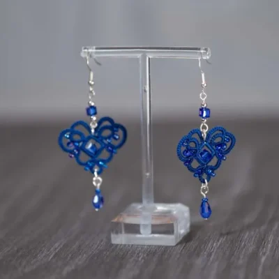 Orecchini | Cuori blu