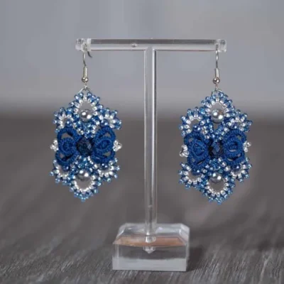 Orecchini | Fiocco blu